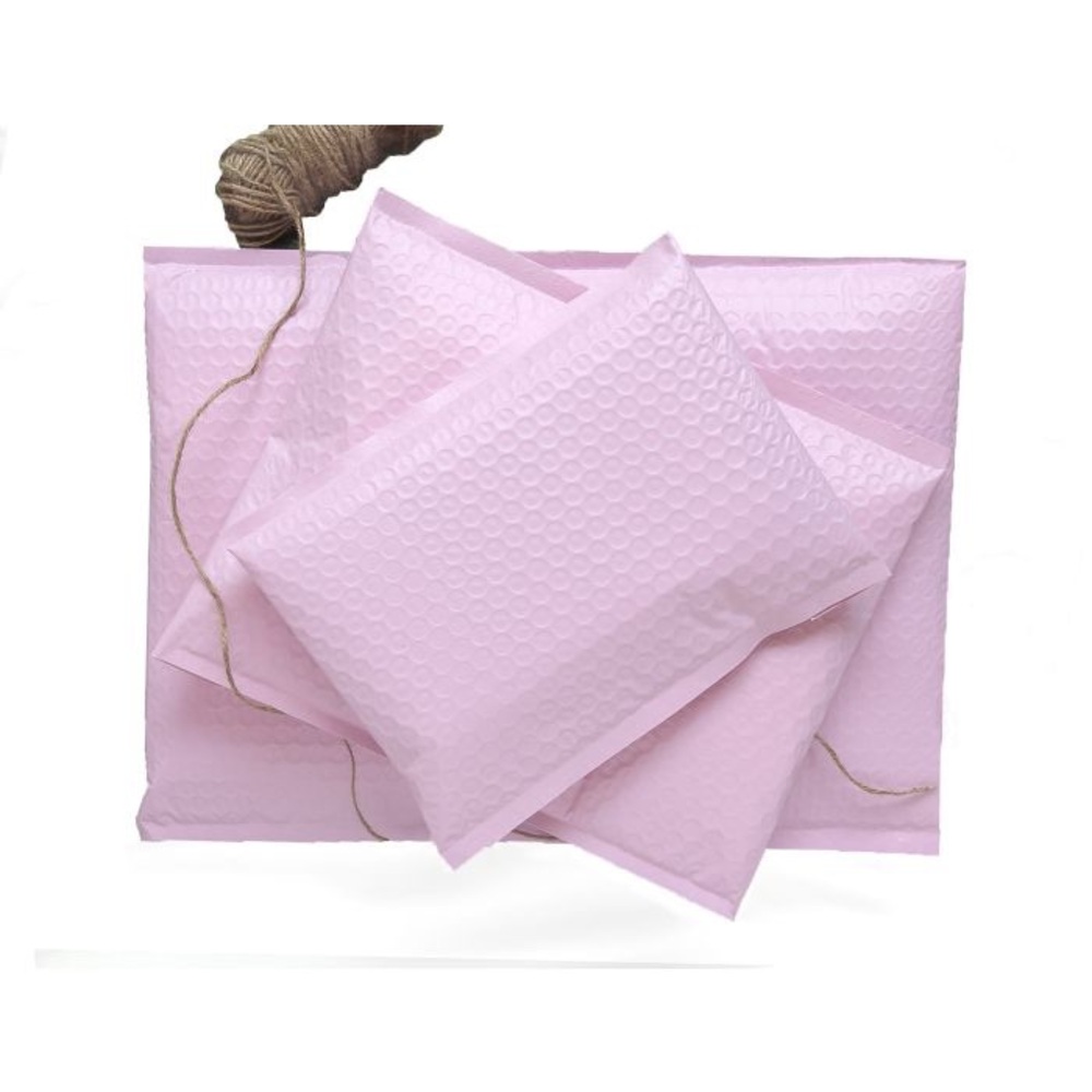 15 Pink Poly Bubble Mailers: 6.5x10